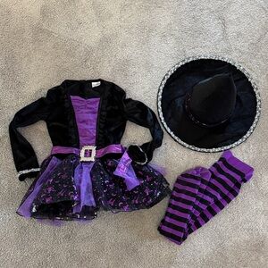 HALLOWEEN 🎃 Purple and Black Witch Costume for Kids